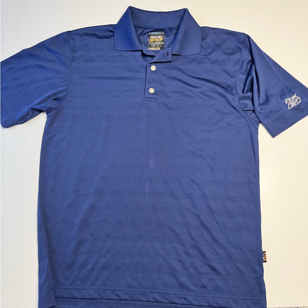 Reebok Men’s Golf Navy Blue Athletic Polo Shirt Short Sleeve M